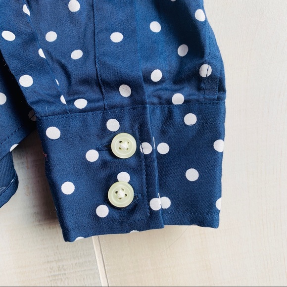 Banana Republic Polka Dot ButtonUp Top Size 8 - Picture 3 of 5